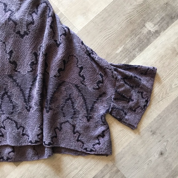 Free People Oversized Butterfly Kimono Cardigan sz XS Purple - Picture 4 of 7